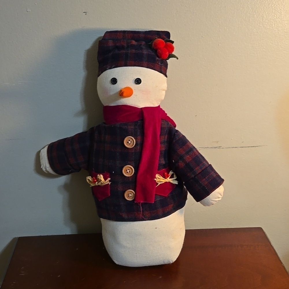 Vintage Target Weighted Fabric Snowman